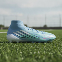 adidas F50 Sparkfusion Trinity Elite Gazon Naturel Artificiel Chaussures de Foot (MG) Femmes Rose Blanc