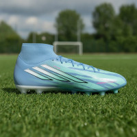 adidas F50 Sparkfusion Trinity League Gazon Naturel Artificiel Chaussures de Foot (MG) Femmes Bleu Bleu Vif Rose Vif