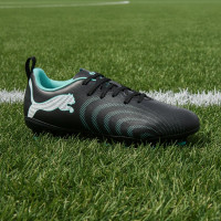 PUMA Future 9 Play Gazon Naturel / Artificiel Chaussures de Foot (MG) Enfants Noir Intense Mint Blanc
