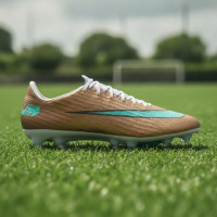 Nike Zoom Mercurial Superfly 11 Pro Gazon Artificiel Chaussures de Foot (AG) Doré Vert Blanc