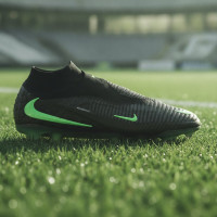 Nike Phantom 6 High Elite Gras Voetbalschoenen (FG) Zwart Felgroen