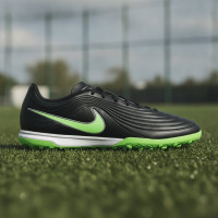 Nike Tiempo Maestro Academy Turf Voetbalschoenen (TF) Zwart Felgroen Zilvergrijs