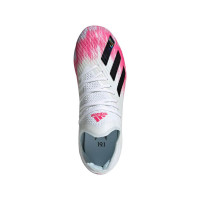 adidas X 19.1 Gras Voetbalschoenen (FG) Kids Wit Zwart Roze