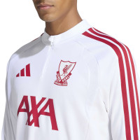 adidas Liverpool Europees Trainingstrui 1/4-Zip 2026-2027 Wit Rood Grijs
