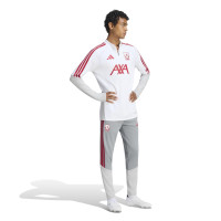 adidas Liverpool Europees Trainingstrui 1/4-Zip 2026-2027 Wit Rood Grijs