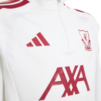 adidas Liverpool Europees Trainingstrui 1/4-Zip 2026-2027 Kids Wit Rood Grijs