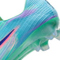 Nike Zoom Mercurial Superfly 11 Sam Kerr Elite Gazon Naturel Chaussures de Foot (FG) Turquoise Bleu Mauve Orange