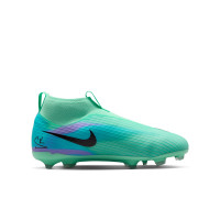 Nike Zoom Mercurial Superfly 11 Sam Kerr Academy Gazon Naturel Artificiel Chaussures de Foot (MG) Enfants Turquoise Bleu Mauve