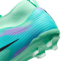 Nike Zoom Mercurial Superfly 11 Sam Kerr Academy Gazon Naturel Artificiel Chaussures de Foot (MG) Enfants Turquoise Bleu Mauve