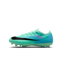 Nike Zoom Mercurial Superfly 11 Pro Gazon Naturel Chaussures de Foot (FG) Enfants Turquoise Bleu Mauve Orange