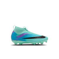 Nike Zoom Mercurial Superfly 11 Sam Kerr Academy Gazon Naturel Artificiel Chaussures de Foot (MG) Tout-Petits Turquoise Bleu