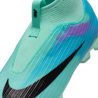 Nike Zoom Mercurial Superfly 11 Sam Kerr Academy Gazon Naturel Artificiel Chaussures de Foot (MG) Tout-Petits Turquoise Bleu