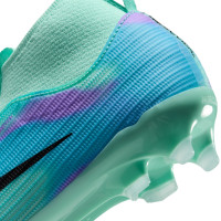 Nike Zoom Mercurial Superfly 11 Sam Kerr Academy Gazon Naturel Artificiel Chaussures de Foot (MG) Tout-Petits Turquoise Bleu