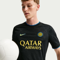Nike Inter Milan Pre-Match Trainingsshirt 2026-2027 Zwart Blauw Goudgeel