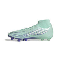 adidas F50 Sparkfusion League Mid Gras / Kunstgras Voetbalschoenen (MG) Dames Mintgroen Wit Blauw