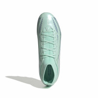 adidas F50 Sparkfusion League Mid Gras / Kunstgras Voetbalschoenen (MG) Dames Mintgroen Wit Blauw