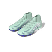 adidas F50 Sparkfusion League Mid Gras / Kunstgras Voetbalschoenen (MG) Dames Mintgroen Wit Blauw