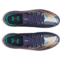 Under Armour Shadow Pro 4 Gras Voetbalschoenen (FG) Donkerblauw Bruin Groen Wit