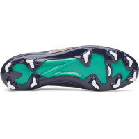 Under Armour Shadow Pro 4 Gras Voetbalschoenen (FG) Donkerblauw Bruin Groen Wit
