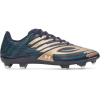 Under Armour Shadow Select 4 Gras Voetbalschoenen (FG) Donkerblauw Bruin Groen Wit