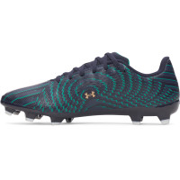 Under Armour Shadow Select 4 Gras Voetbalschoenen (FG) Donkerblauw Bruin Groen Wit