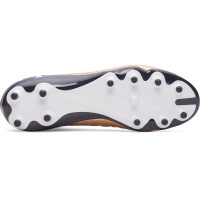 Under Armour Magnetico Pro 6 Gras Voetbalschoenen (FG) Wit Bruin Donkergrijs