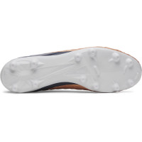 Under Armour Magnetico Select 6 Gras Voetbalschoenen (FG) Wit Bruin Donkergrijs
