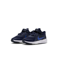 Nike Star Runner 5 Chaussures de Runnng Tout-Petits Bleu Foncé Bleu Gris Blanc