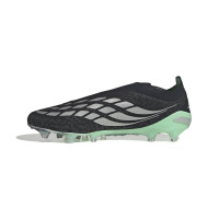 adidas Predator Elite Veterloze Kunstgras Voetbalschoenen (AG) Zwart Silver Lichtgroen