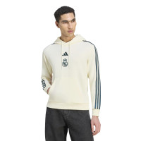 Sweat à capuche adidas Real Madrid Farm, beige, vert foncé, rose