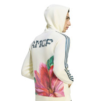 adidas Real Madrid Farm Trainingspak Hooded Beige Donkergroen Wit Oranje Roze