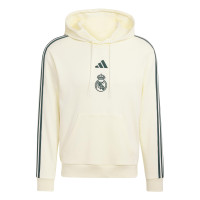 Sweat à capuche adidas Real Madrid Farm, beige, vert foncé, rose