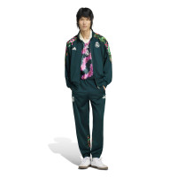 Pantalon d'entraînement adidas Real Madrid Farm vert foncé, blanc, orange, rose