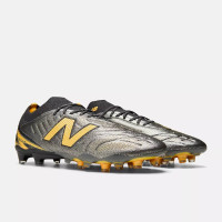 New Balance Tekela Elite Low Laced Gras Voetbalschoenen (FG) Grijs Zwart Geel