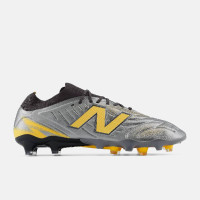 New Balance Tekela Pro Low Laced V5 Gras Voetbalschoenen (FG) Grijs Zwart Geel