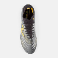 New Balance Tekela Pro Low Laced V5 Gras Voetbalschoenen (FG) Grijs Zwart Geel