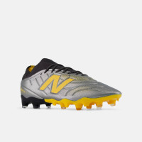 New Balance Tekela Team Low Laced V5 Gras Voetbalschoenen (FG) Grijs Zwart Geel