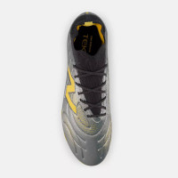 New Balance Tekela Team Low Laced V5 Gras Voetbalschoenen (FG) Grijs Zwart Geel