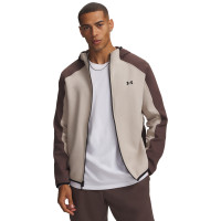 Under Armour Unstoppable Fleece Trainingspak Beige Bruin Zwart