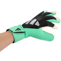 adidas Predator Training Gants de Gardien de But Enfants Noir Vert Menthe Gris Argenté