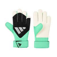 adidas Predator Training Gants de Gardien de But Enfants Noir Vert Menthe Gris Argenté
