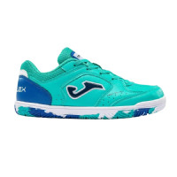 Joma Top Flex Zaalvoetbalschoenen (IN) Kids Turquoise Blauw Wit