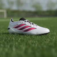 adidas Predator Elite Gazon Naturel Chaussures de Foot (FG) Blanc Noir Rose