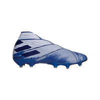 adidas NEMEZIZ 19+ Gras Voetbalschoenen (FG) Wit Blauw