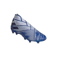 adidas NEMEZIZ 19+ Gras Voetbalschoenen (FG) Wit Blauw