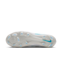 Nike Phantom 6 Low Pro Gazon Naturel Chaussures de Foot (FG) Blanc Turquoise