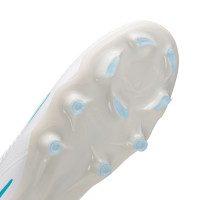 Nike Phantom 6 Low Pro Gazon Naturel Chaussures de Foot (FG) Blanc Turquoise