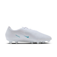 Nike Phantom 6 Low Academy Gras / Kunstgras Voetbalschoenen (MG) Wit Turquoise