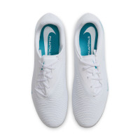 Nike Phantom 6 Low Academy Gras / Kunstgras Voetbalschoenen (MG) Wit Turquoise