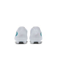 Nike Phantom 6 Low Academy Gras / Kunstgras Voetbalschoenen (MG) Wit Turquoise